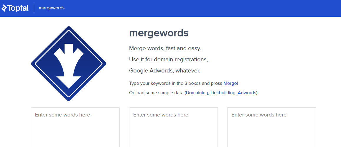 Outil MergeWords de Toptal