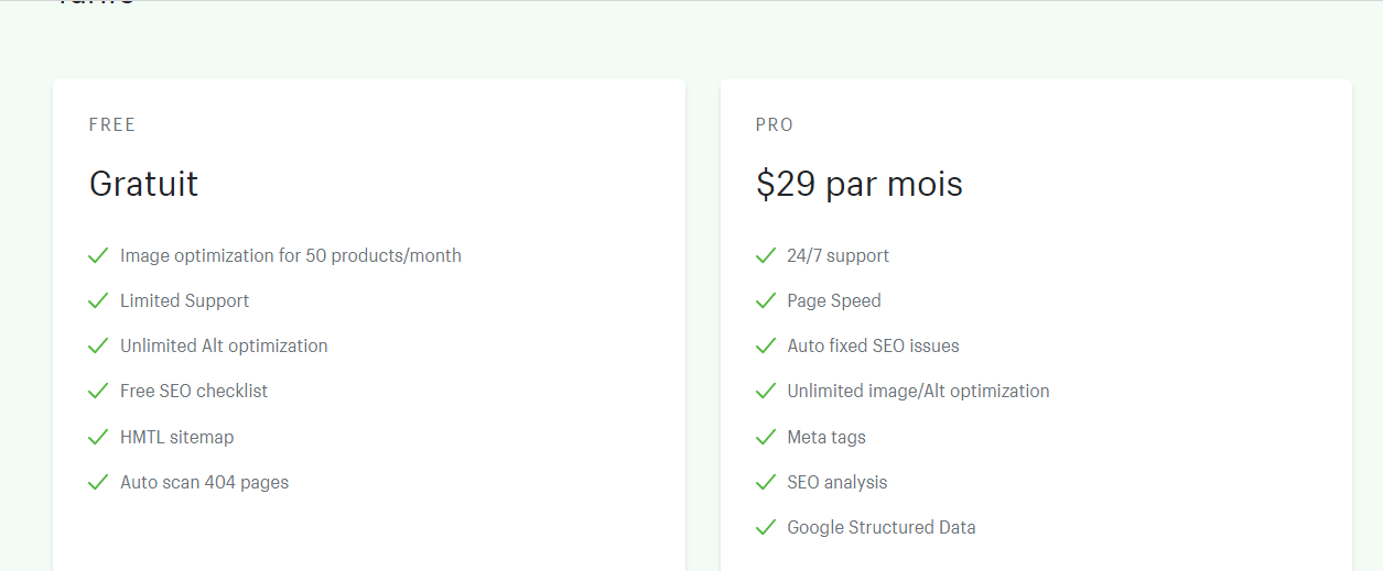  Outil Shopify gratuit et payant Image Optimizer Page Speed