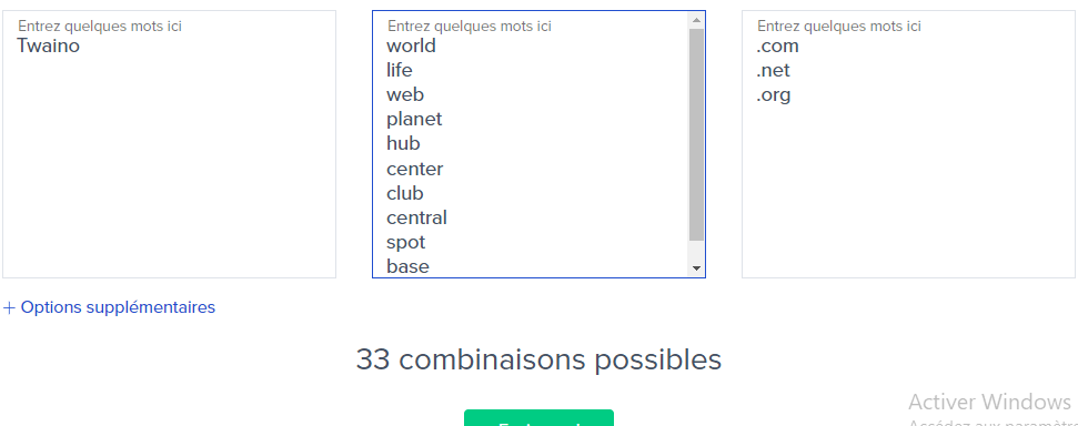  Differentes varietes de nom de domaine MergeWords de Toptal