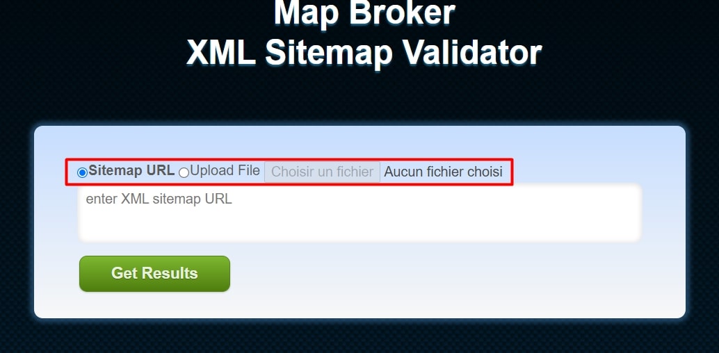  Possibilite d inscription direct l URL XML Sitemap Validator