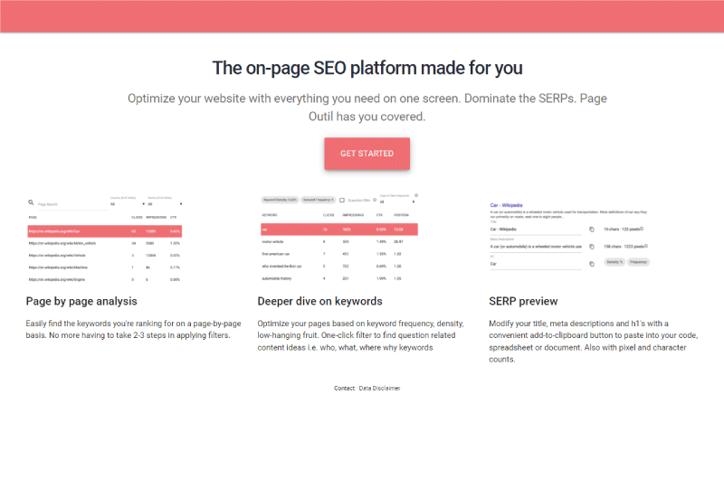  La plateforme de referencement on page