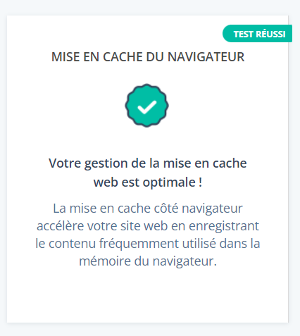  Mise en cache du navigateur HubSpot Website Grader