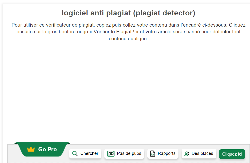 Logiciel anti plagiat Small SEO Tools