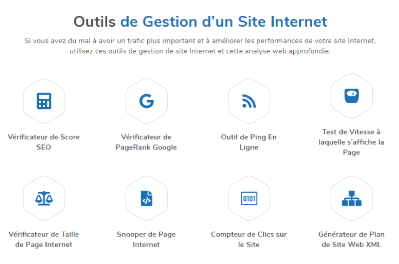 outils de gestion d un site internet