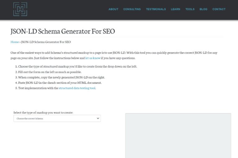 JSON LD Schema Generator For SEO Hallanalysis Mise en avant