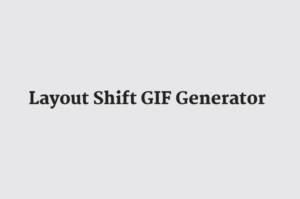 Layout Shift GIF Generator Defaced Logo