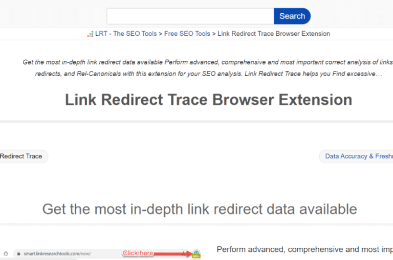 Link Redirect Trace Link Research Tools Mise en avant
