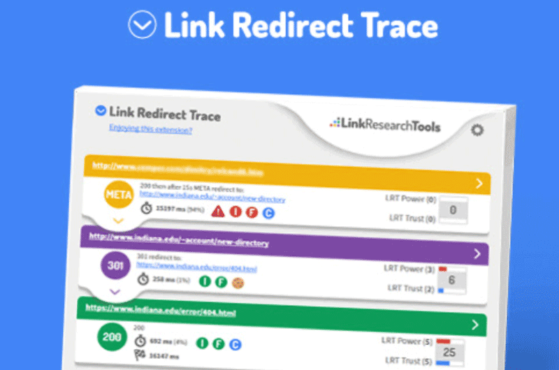Link Redirect Trace Link Research Tools Outil SEO 7