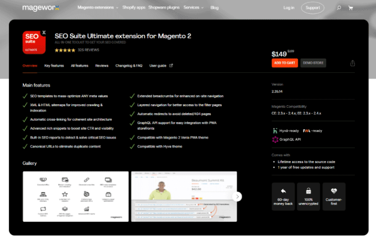 SEO Suite Ultimate extension for Magento Mageworx 2 Mise en avant