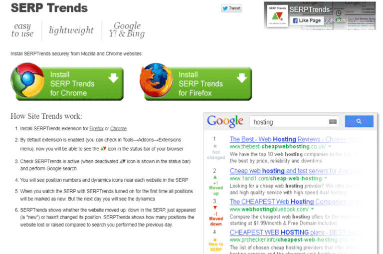 SERP Trends Mise en avant