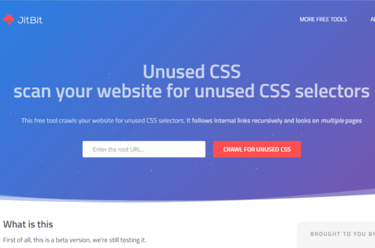 Unused CSS JitBit Mise en avant