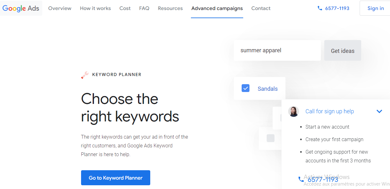 Google Keyword Planner