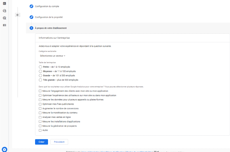 suite d information Google Analytics