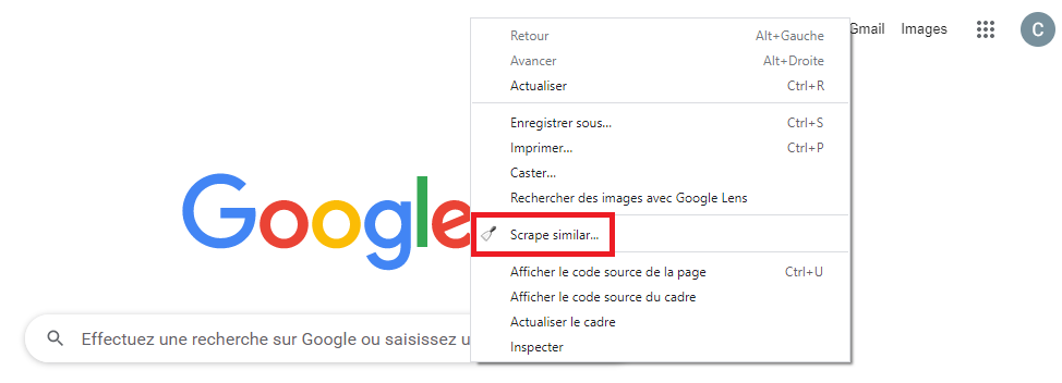 Nouvelle option Scraper