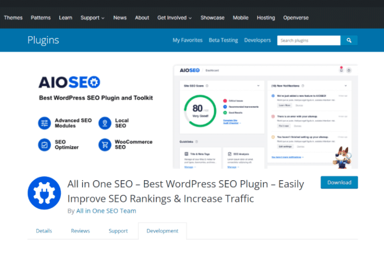 All in One SEO Wordpress Mise en avant