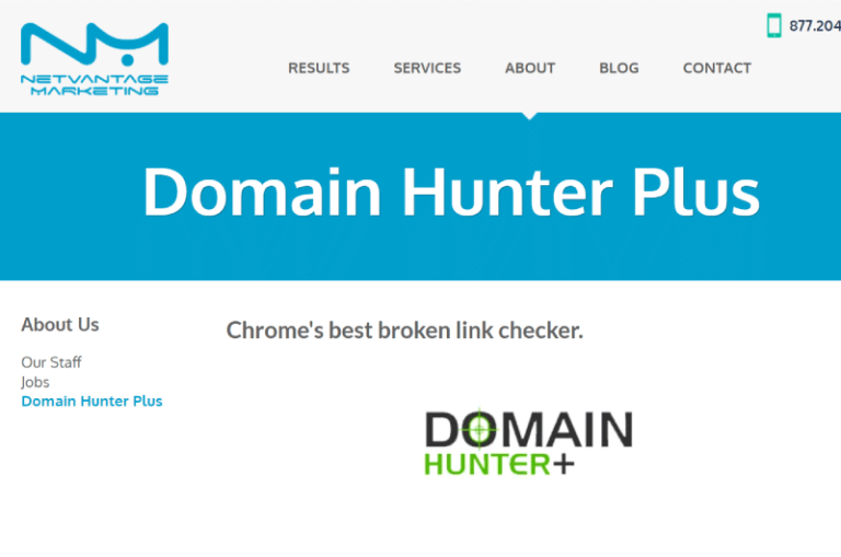 Domain Hunter Plus Netvantage Marketing Mise en avant