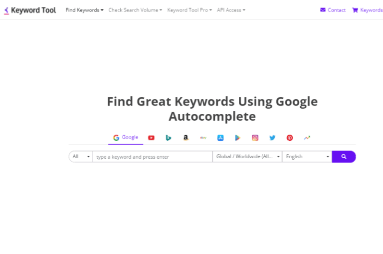 Keyword Tool Mise en avant