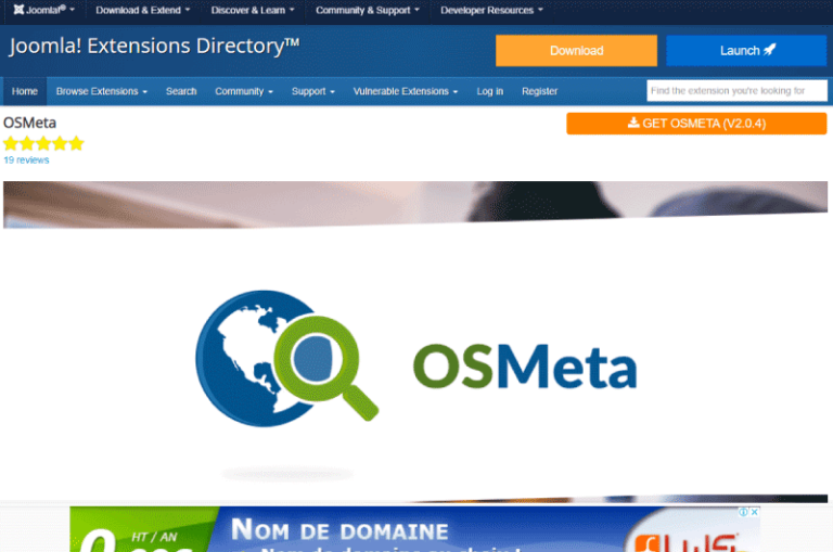 OSMeta Joomla Mise en avant