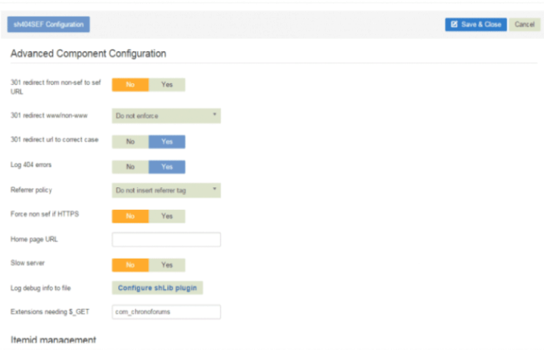 sh404SEF Joomla Mise en avant