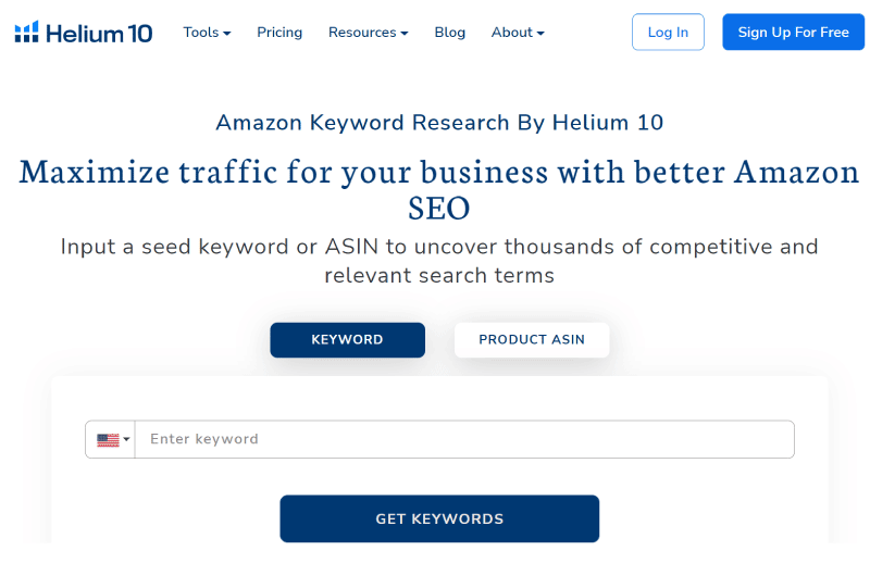 Amazon Keyword Research By Helium 10 Mise en avant