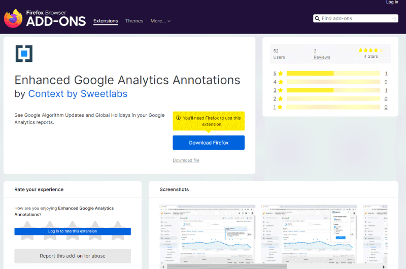 Enhanced Google Analytics Annotations Context Outil SEO 2