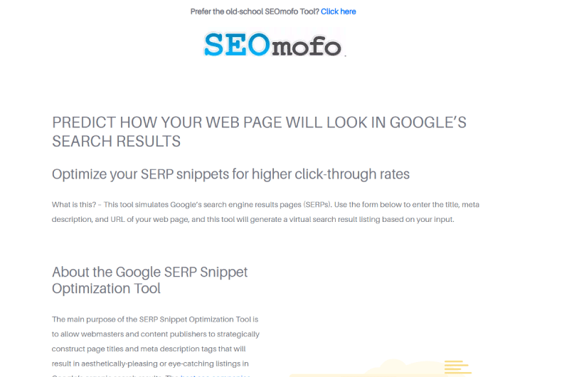 HigherVisibility Google SERP Snippet Optimization Tool Outil SEO 4