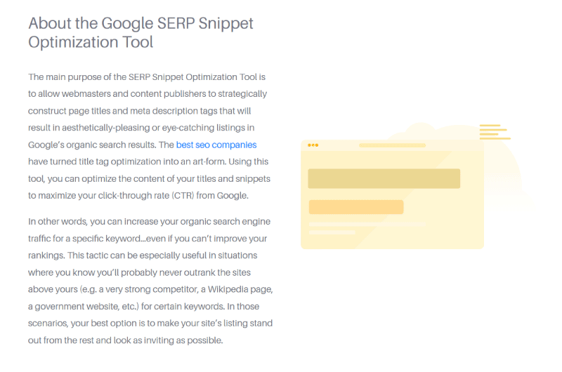 HigherVisibility Google SERP Snippet Optimization Tool Outil SEO 5