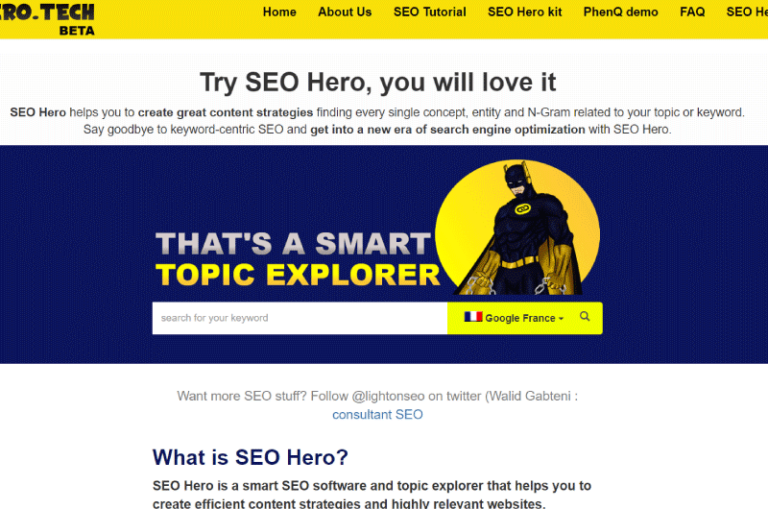 SEO Hero Mise en avant