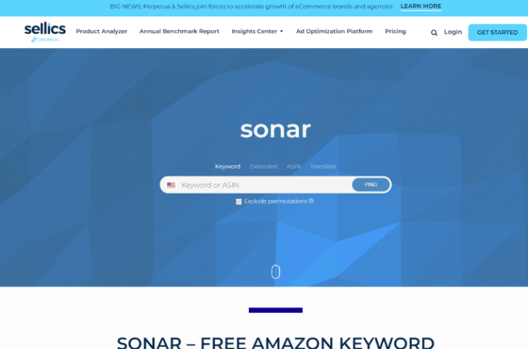 Sonar by Sellics Mise en avant