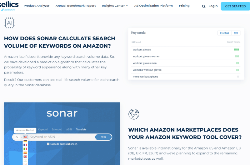Sonar by Sellics Outil SEO 5