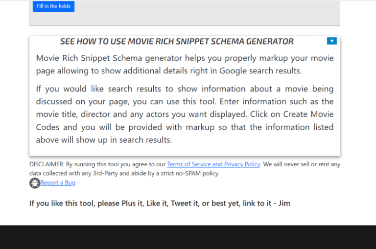 Movie Rich Snippet Schema Generator Marketing Ninjas Outil SEO 2