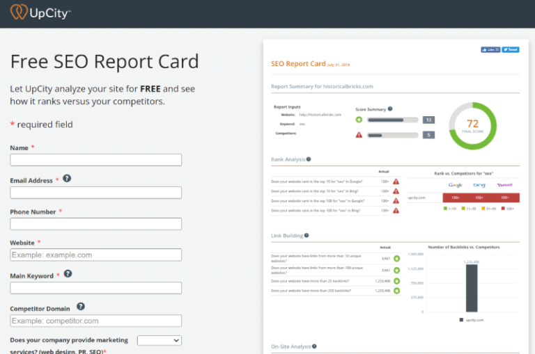 SEO Report Card Mise en avant