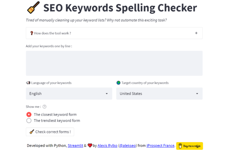 SEO Keywords Spelling Checker Mise en avant