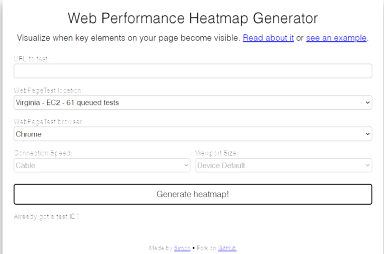 Web Performance Heatmap Generator Simon Hearne Mise en avant