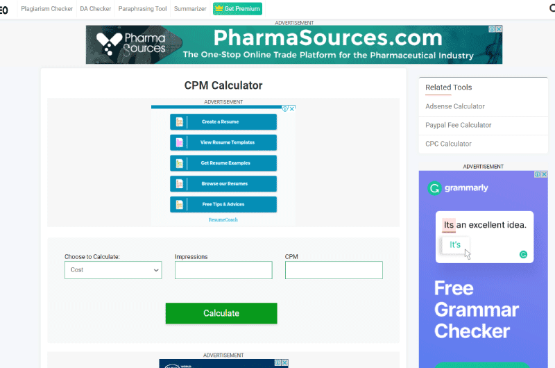 CPM Calculator - How To Calculate CPM