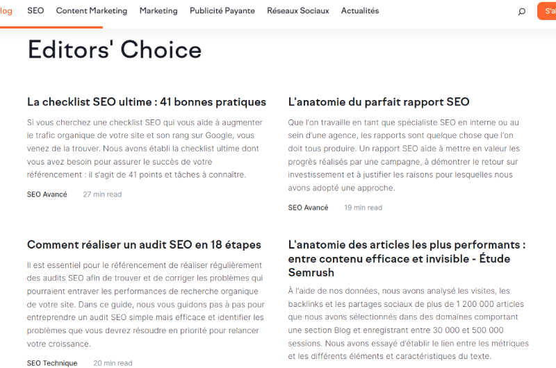 Blog SEMrush Ressource 2