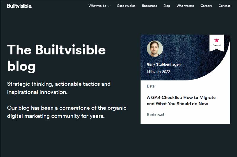 Blog Builtvisible Mise en avant