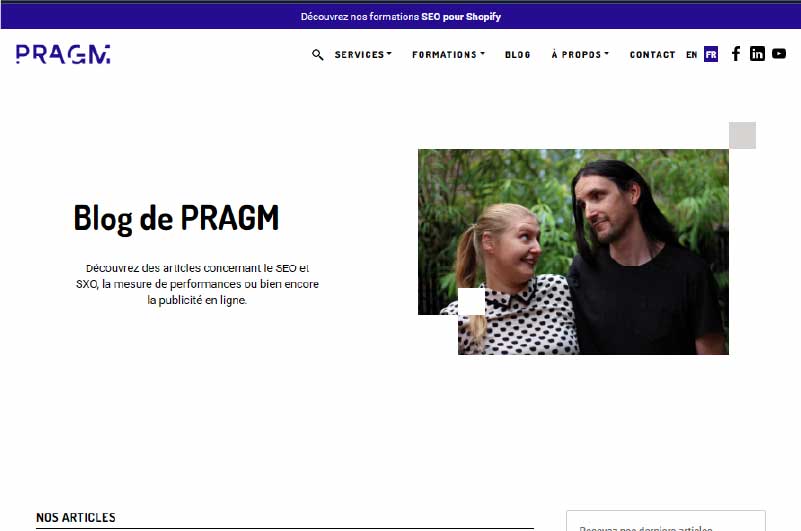 Blog Pragm Mise en avant