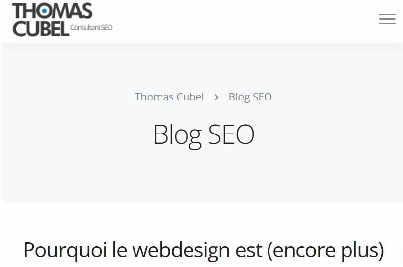 Blog Thomas Cubel mise en avant