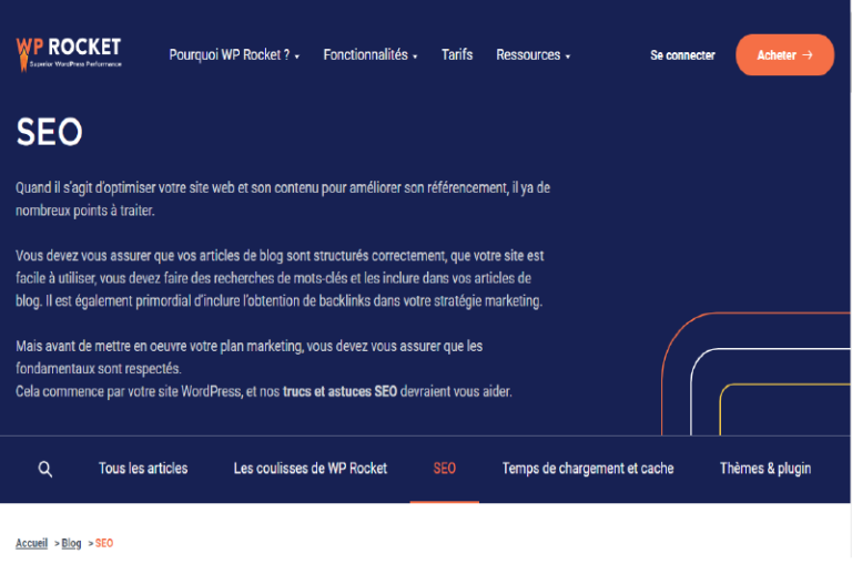 Blog Wp rocket Mis en avant