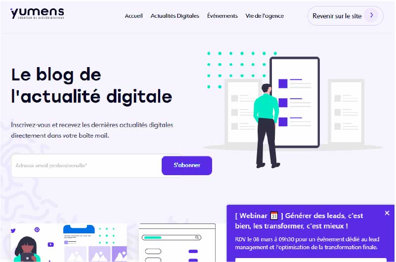 Blog Yumens Agence de référencement et de marketing mise en avant