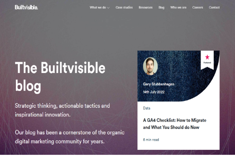 Blog builtvisible Mise en avant