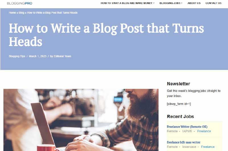 Blog Blogging Pro Ressource 3