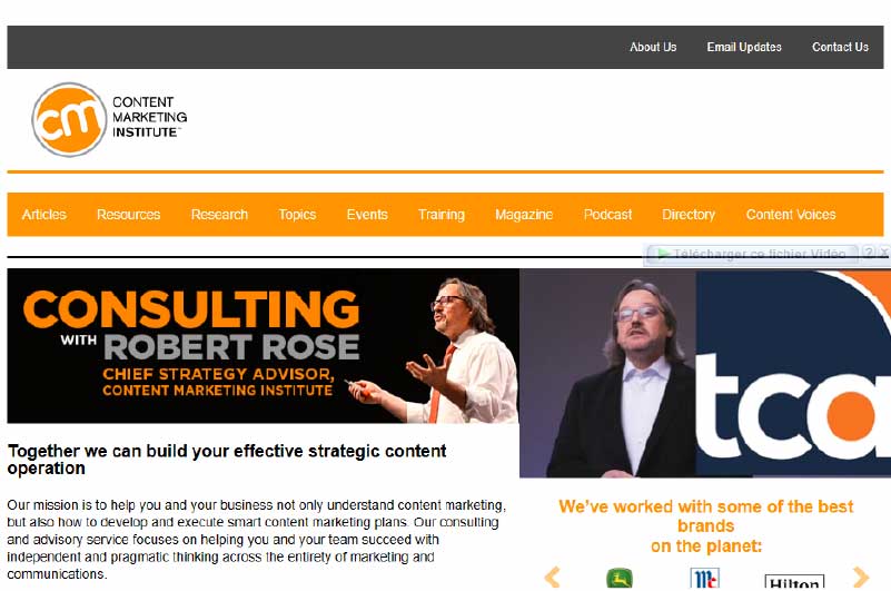 Blog Content Marketing Institute Ressource 7