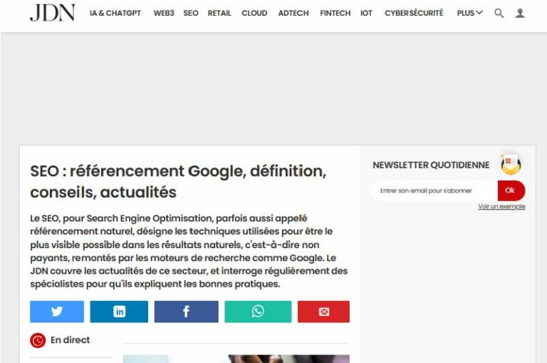 Blog Journal Du Net Mise en avant