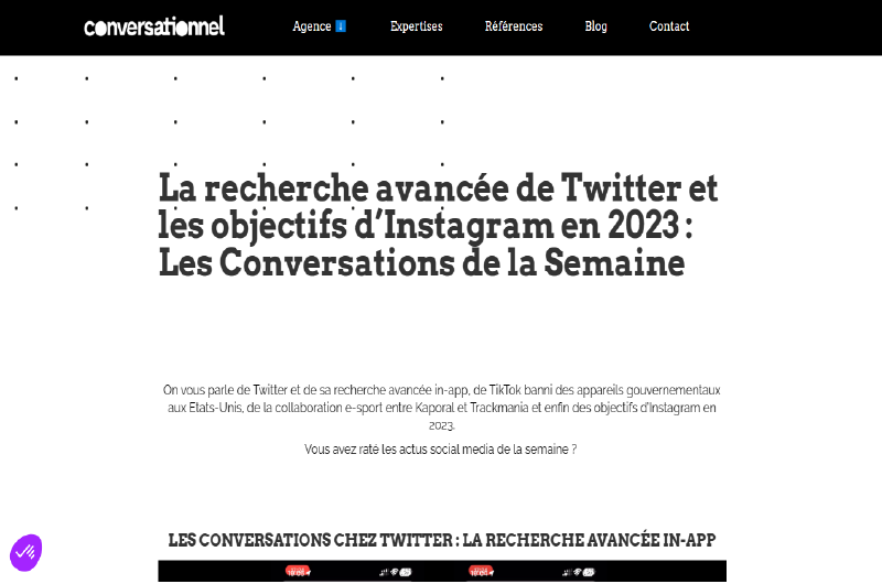 Blog conversationnel Ressource 1