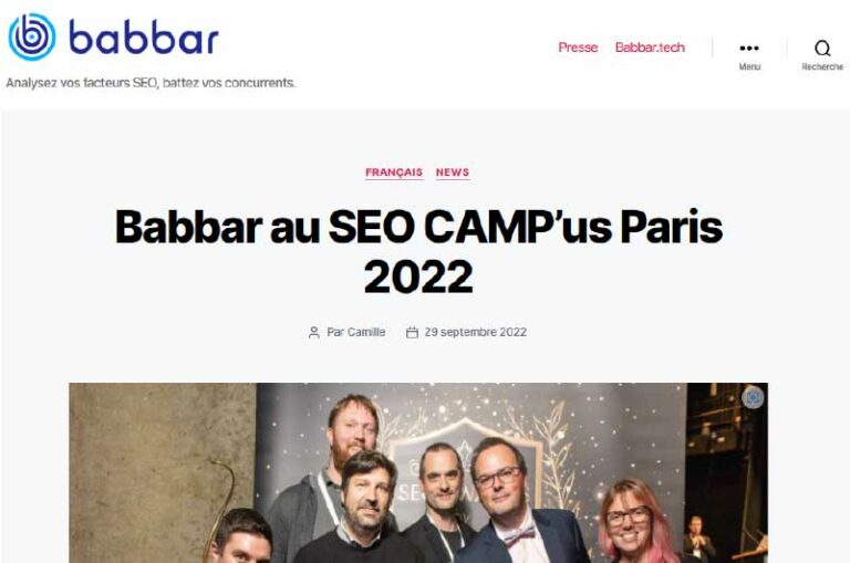 Blog Babbar Mise en avant