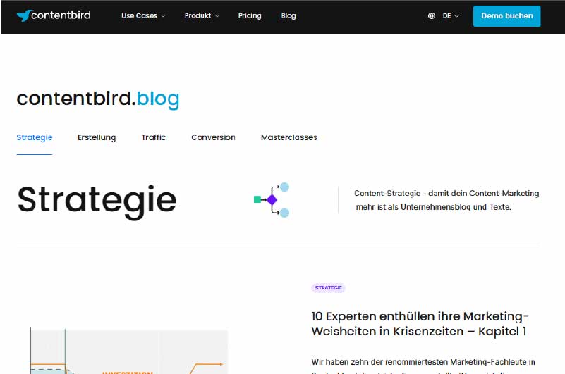 Blog ContentBird Mise en avant