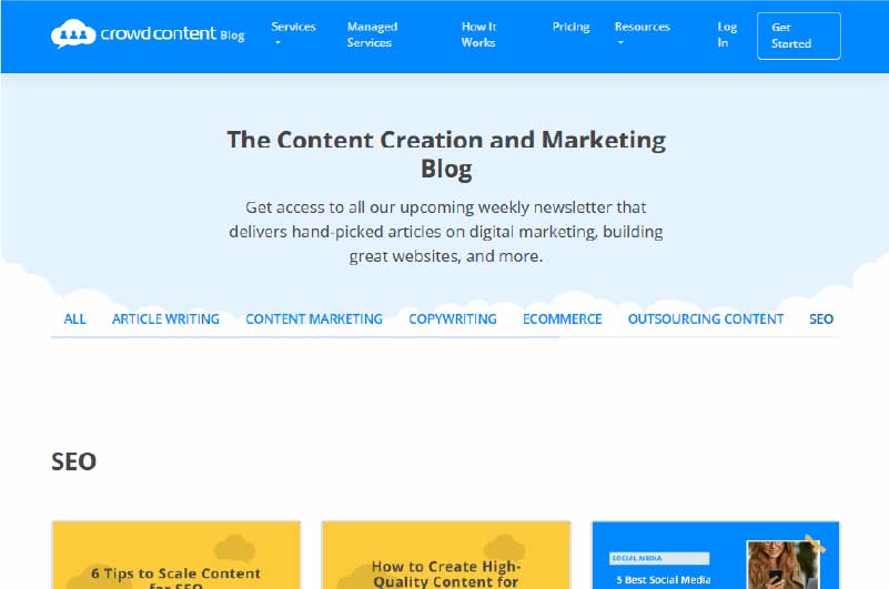 Blog Crowd Content Mise en avant