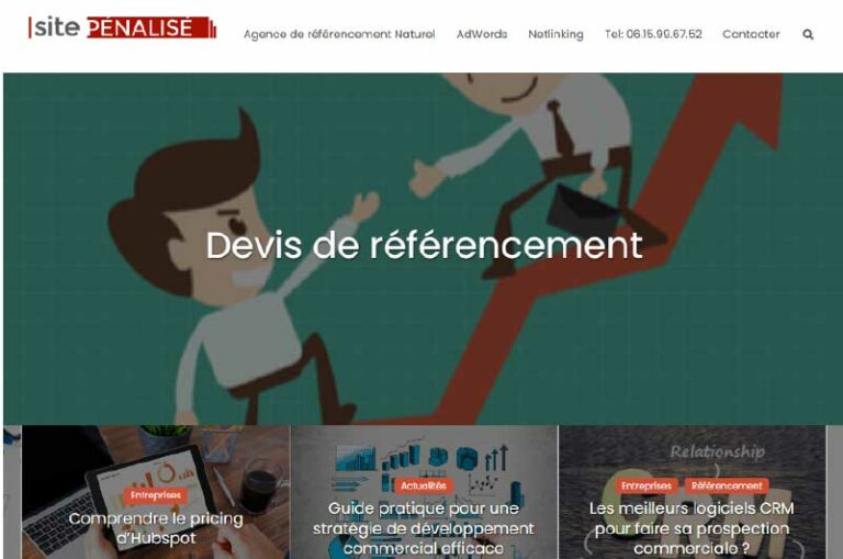 Blog Site Penalise Mise en avant